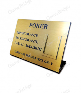 Табличка для Покера GB (акрил)