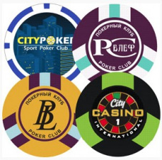 Нанесение логотипа на покерные фишки